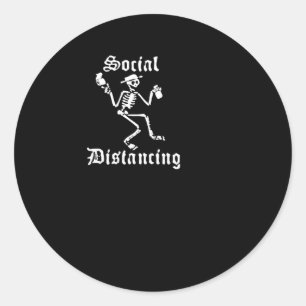 Sticker Rond Distorsion sociale