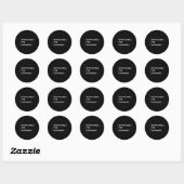 Sticker Rond Distributeur de billets fiable Père Distributeur d (Feuille)