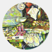 Sticker Rond Dit pour impliquer toute l'idée (Devant)