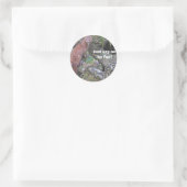 Sticker Rond "Dites simplement non à la fourrure" Mink (Sac)
