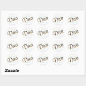 Sticker rond Diva (Feuille)