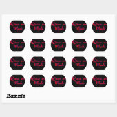 Sticker Rond diva (Feuille)