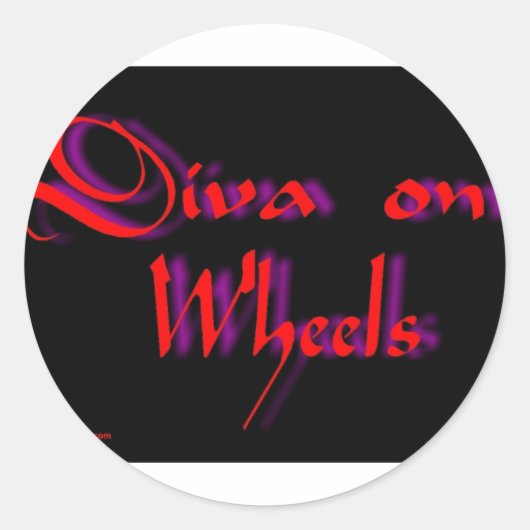 Sticker Rond diva (Devant)