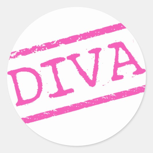 STICKER ROND "DIVA" (Devant)