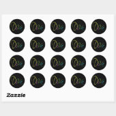 Sticker Rond "Diva" (Feuille)