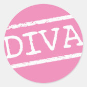 STICKER ROND "DIVA" (Devant)