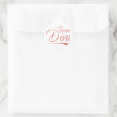 Sticker Rond diva bunco (Sac)