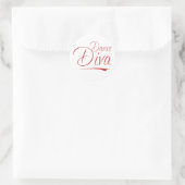 Sticker Rond diva de danse (Sac)
