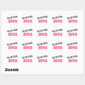 Sticker Rond Diva Soccer (Feuille)