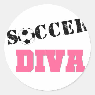 Sticker Rond Diva Soccer