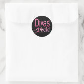 Sticker Rond divas+règle gem+gemstone+sparkle+losange+sparkle (Sac)