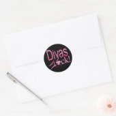 Sticker Rond divas+règle gem+gemstone+sparkle+losange+sparkle (Enveloppe)