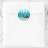 Sticker Rond Diver Female S.C.U.B.A. (Sac)
