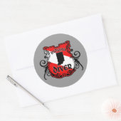 Sticker Rond Diver Indiana (Enveloppe)