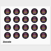 Sticker Rond Diversité Équité Inclusion Respect Appartenance Pa (Feuille)