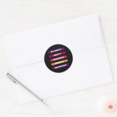 Sticker Rond Diversité Équité Inclusion Respect Appartenance Pa (Enveloppe)