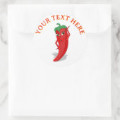 Sticker Rond Divine Piment Rouge Chaud (Sac)