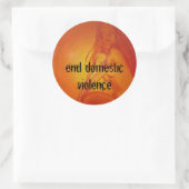 Sticker Rond divinités, mettre fin à la violence domestique (Sac)