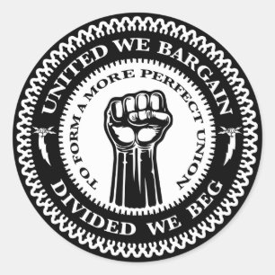 Sticker Rond Divisé nous mendions