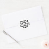 Sticker Rond Divorcée et resplendissante comme si j'avais payé (Enveloppe)