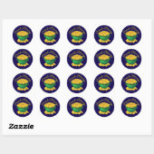 Sticker Rond Diwali propice (Feuille)