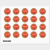 Sticker Rond Diwali Shubh Labh (Feuille)
