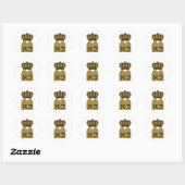 Sticker Rond Dix commandements (Feuille)