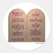 Sticker Rond Dix commandements (Devant)