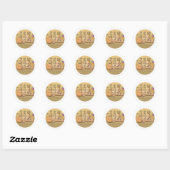 Sticker Rond Dix Pommes de terre (Feuille)