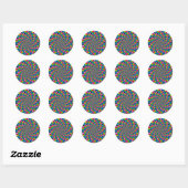Sticker Rond Dizzying (Feuille)