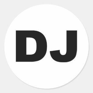 STICKER ROND DJ