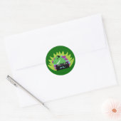 Sticker Rond Dj-asaurus Rex (Enveloppe)