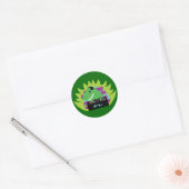 Sticker Rond Dj-asaurus Rex (Enveloppe)