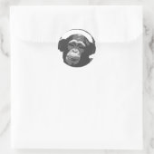 STICKER ROND DJ MONKEY (Sac)