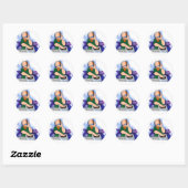 STICKER ROND DJ SC0OBIE (Feuille)
