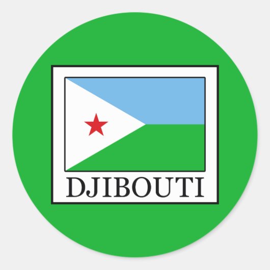 Sticker Rond Djibouti (Devant)