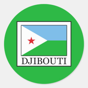 Sticker Rond Djibouti