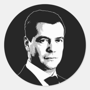 Sticker Rond Dmitri Medvedev