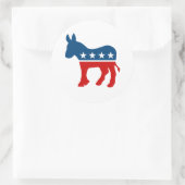 STICKER ROND DNC - DÉMOCRATE - DONKEY (Sac)