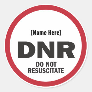 Sticker Rond DNR ne réutilise pas l'autocollant