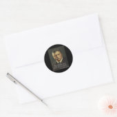 Sticker Rond Dny Dank Mème Designs Theodore ' Roosevelt Mème (Enveloppe)