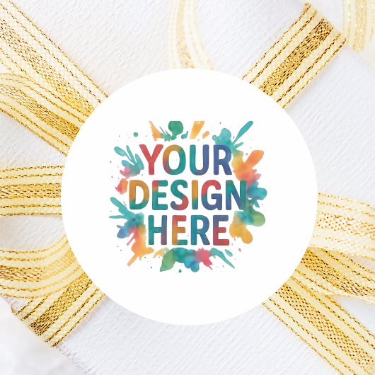 Sticker Rond Do-it-yourself conception personnalisée