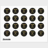 Sticker Rond do-it-yourself Confetti Mariage personnalisé (Feuille)