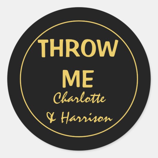 Sticker Rond do-it-yourself Confetti Mariage personnalisé (Devant)