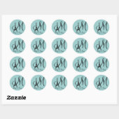 Sticker Rond do-it-yourself Monogram Eiffel (Feuille)