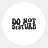 Sticker Rond Do Not Disturb  (Devant)