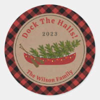 Dock Les Halls Canot Arbre de Noël Plaid