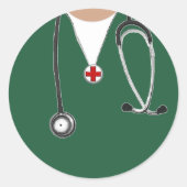Sticker Rond Docteur (Devant)