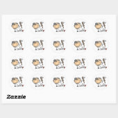 Sticker Rond Docteur (Feuille)