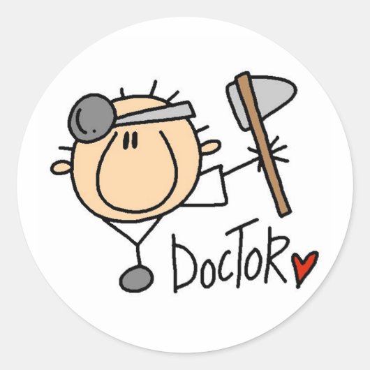 Sticker Rond Docteur (Devant)
